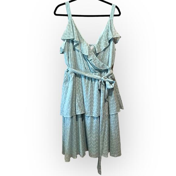 Gal Meets Glam Helena Dress In Sea Breeze Blue Color Size 16 - Picture 2 of 13